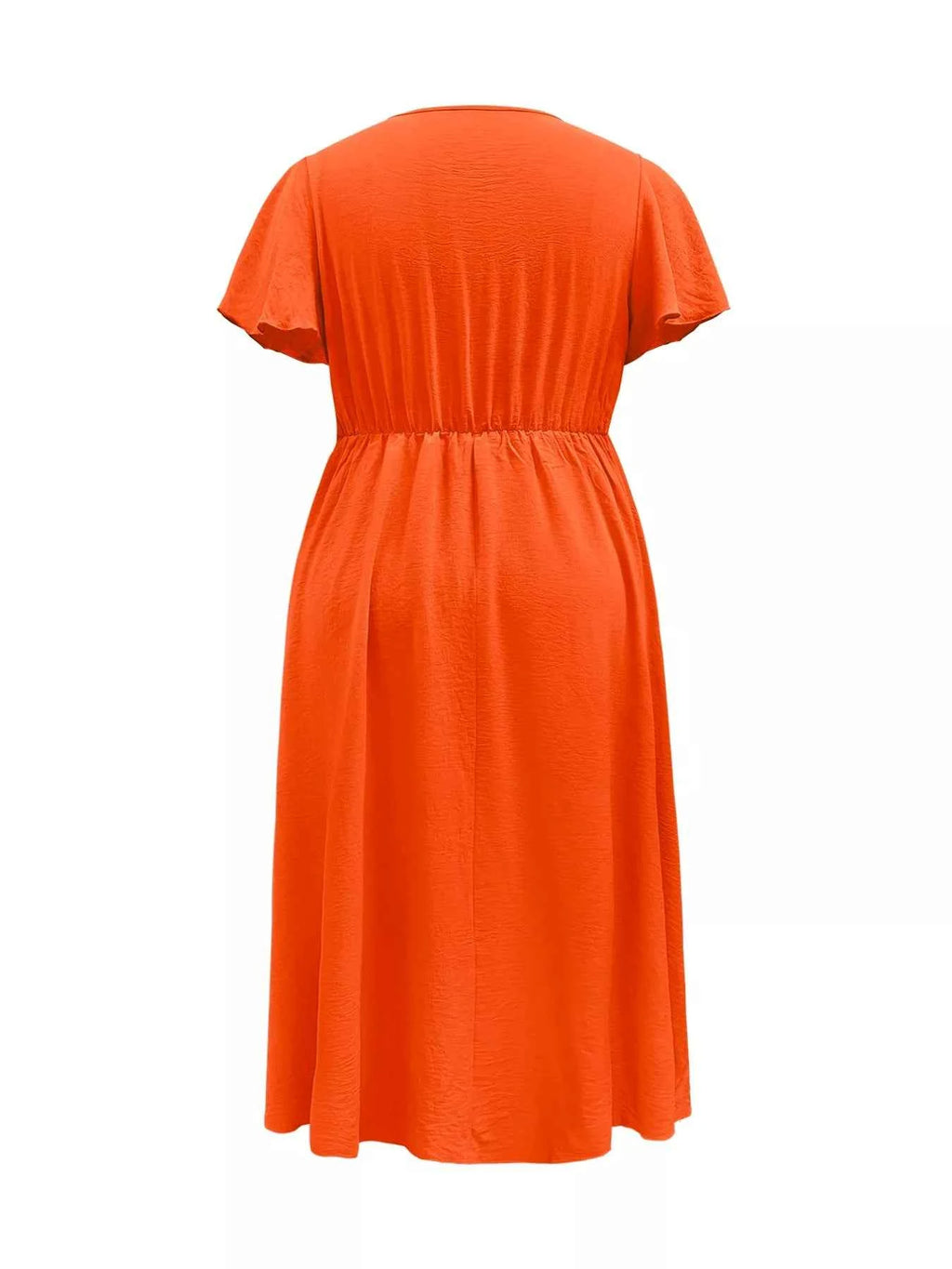 Plus Size Surplice Flutter Sleeve Dress e79f088e-59de-4da5-aa38-add3613f1afb-Max-Origin