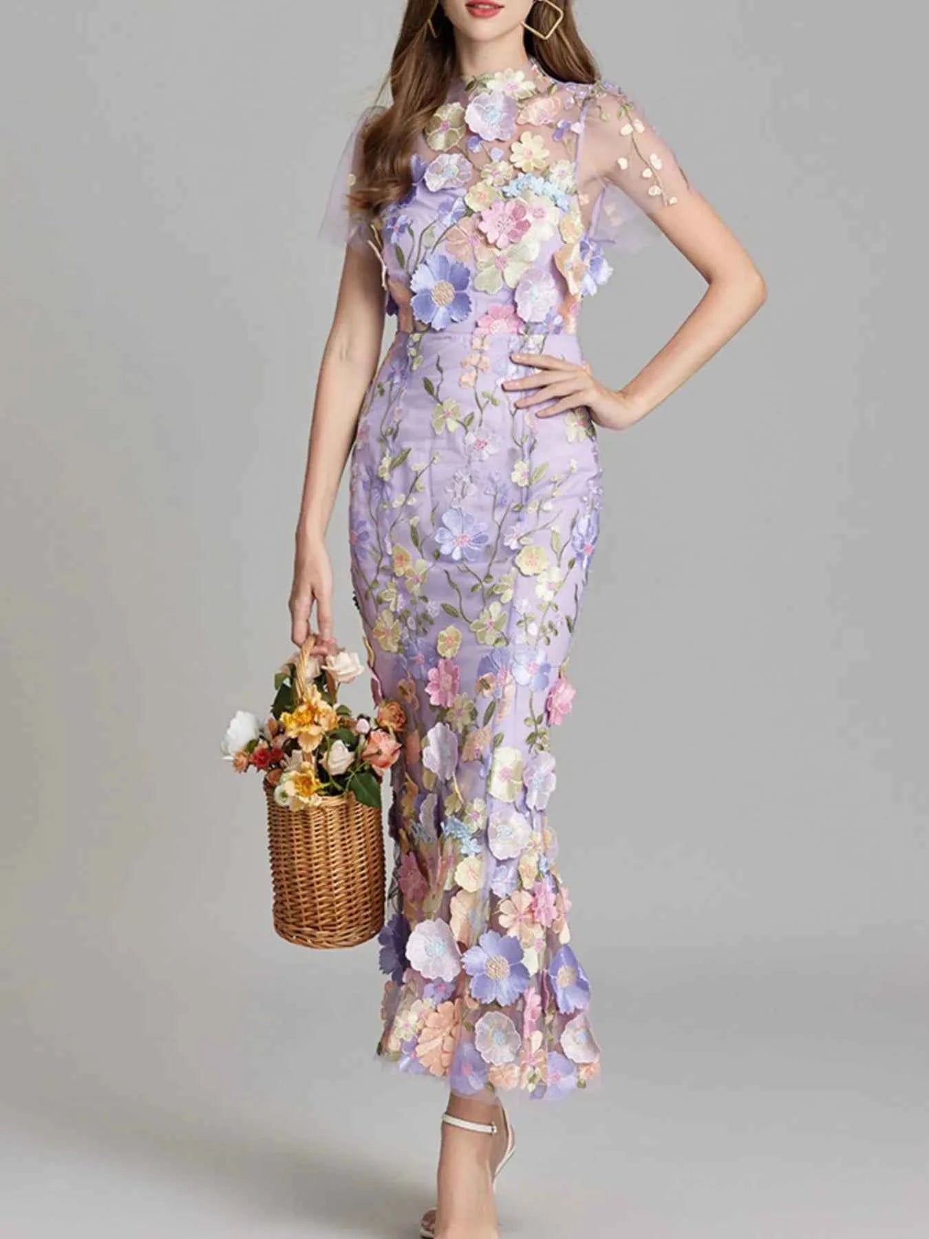 Floral Embroidered Mesh Overlay Maxi Dress e7b0417e-50fc-4227-875a-e9821e7c4d95-Max-Origin