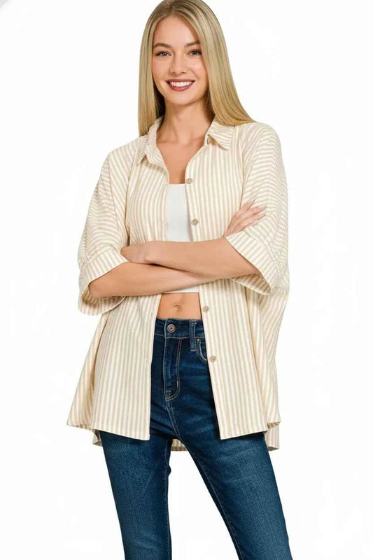 Oversized Stripe Button Down Shirt e7ca4c0c-65dd-4516-95db-cbecc95ec584-Max-Origin