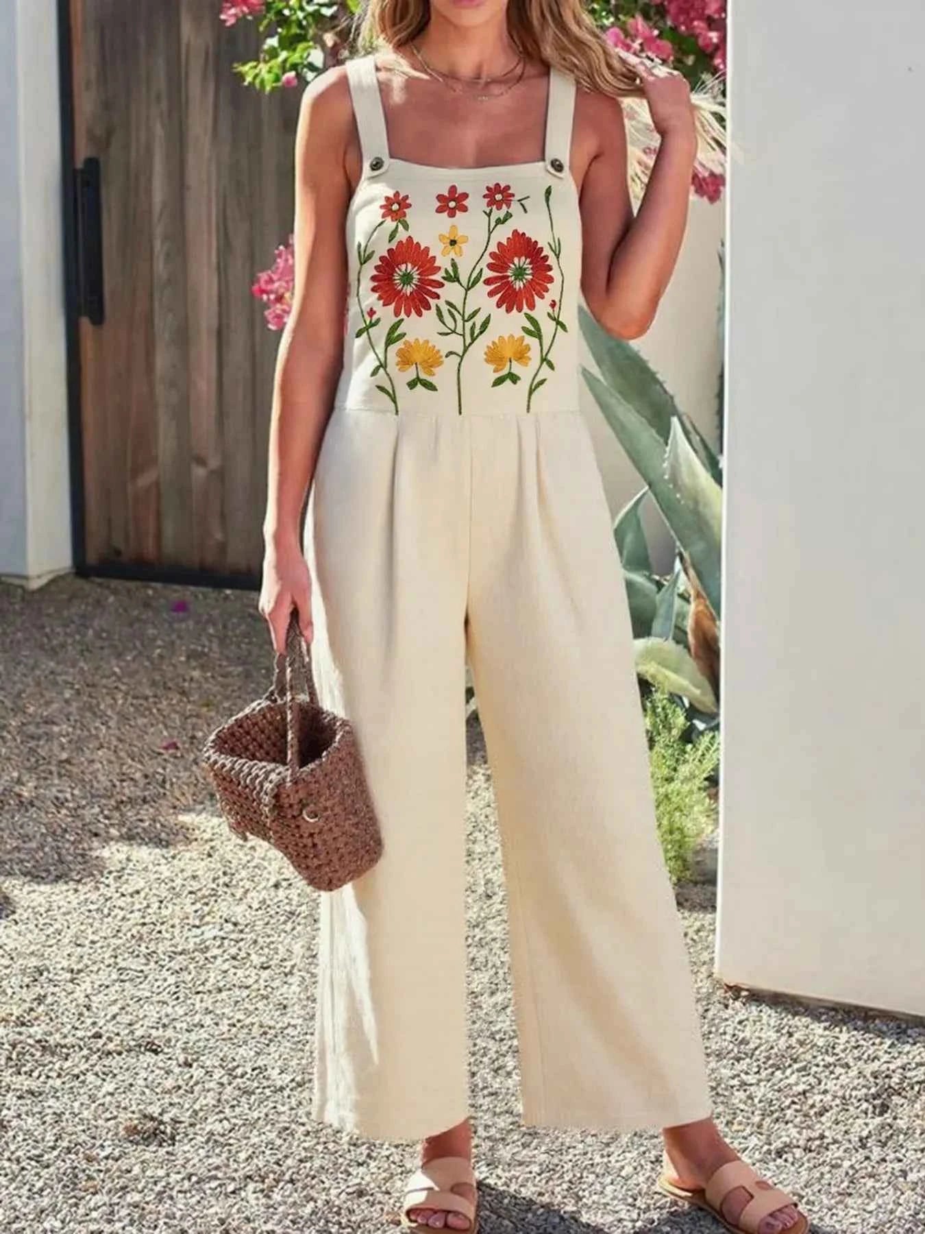 Floral Embroidered Wide Leg Jumpsuit e7cc7b4a-3959-4a4b-a256-bdb590f27b19-Max-Origin