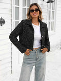 Tweed Button Up Cropped Jacket Black e7e47d9662e04183925d9e4383d3abf9-Max-Origin