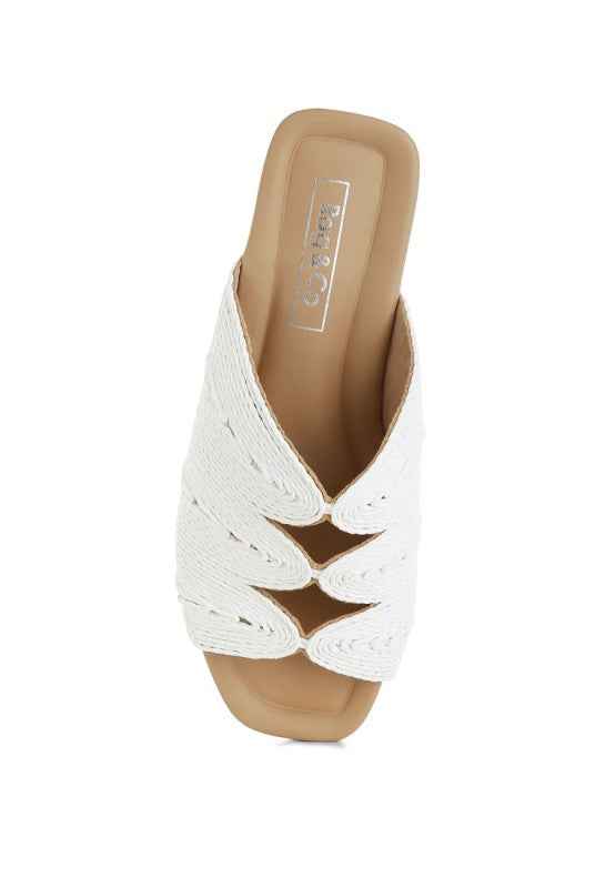 Daisy Doe Raffia Square Toe Flats e7ef663d-62f2-42fc-8663-cb1e8792c9ef