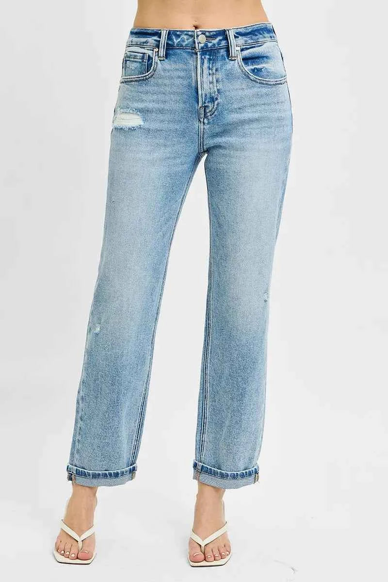 RISEN Full Size High Rise Ankle Boyfriend Distressed Jeans Plus Size e7f75538-b161-4d9f-98ee-43ffba0c3a7c-Max
