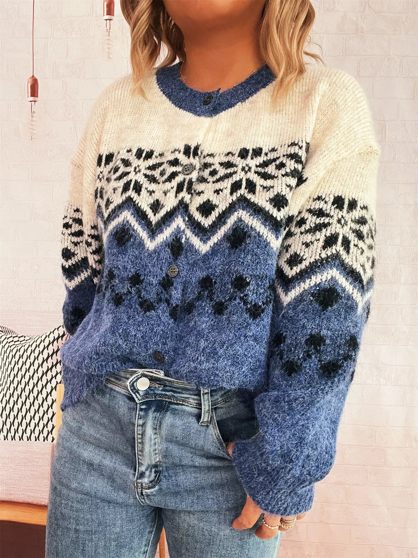 Christmas Button Up Drop Shoulder Cardigan e80ec36b7af64513a6f8e75ab9d35ad6-Max-Origin