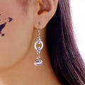 Halloween Pumpkin Dangle Earrings Silver One Size e815eeef-111b-4fdd-9ee8-320d70ea2ce5-Max-Origin
