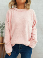 Round Neck Raglan Sleeve Sweater e8414f4d527f4702a188041a80c49164-Max-Origin