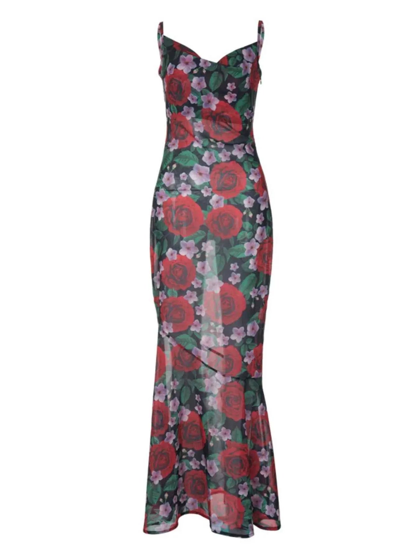 Floral Print Bodycon Maxi Dress e84af672-e8c9-4086-a955-5f42b8a73edb-Max-Origin