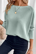 Round Neck Raglan Sleeve Blouse Sage e881d331-757a-465f-b7bf-48f5357f3933-Max-Origin