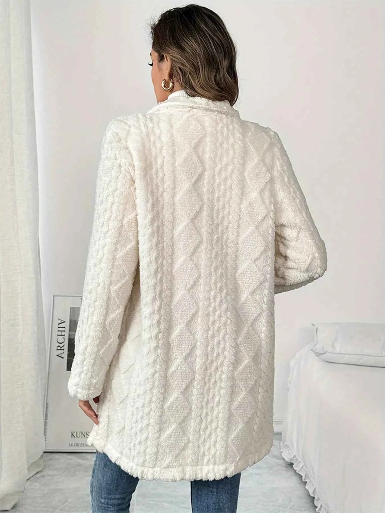 Fleece Double-Breasted Longline Coat e88d57fcc52648eb874e6f35884e582d-Max-Origin