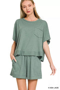 Zenana Exposed Seam Boxy Top & Shorts Set H ASH JADE e88f1b8c9a68494491e60fe33b2096c9-Max-Origin