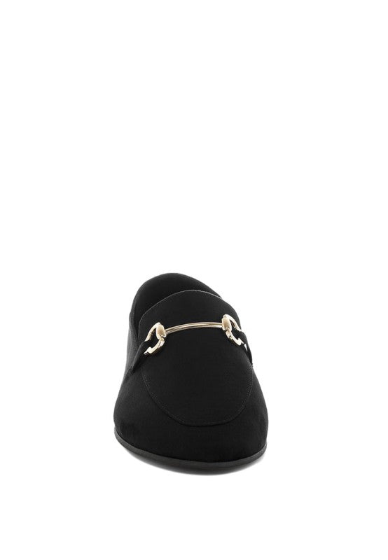 Noltas Horsebit Embellished Flat Loafers e88f91de-c86c-4033-8724-b8ff99e574cd