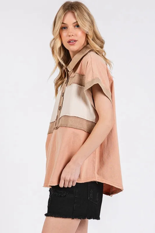 Mineral Washed Half Button o Top e89c4f26-2887-43c5-8f45-7ada1132c0c5-Max
