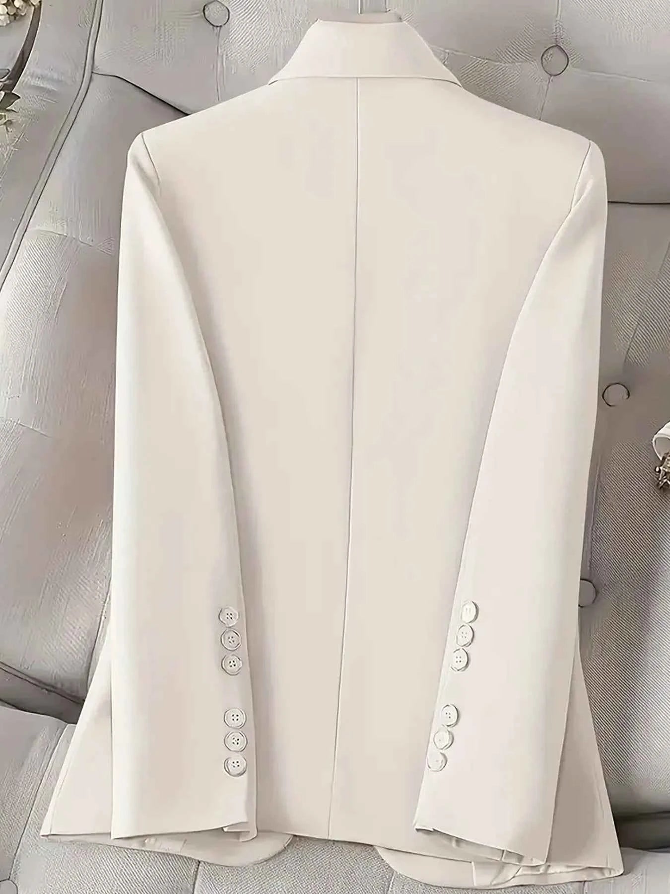 Single-Button Long Sleeve Blazer e8a1480250d94706a88ddd2739c55a1a-Max-Origin