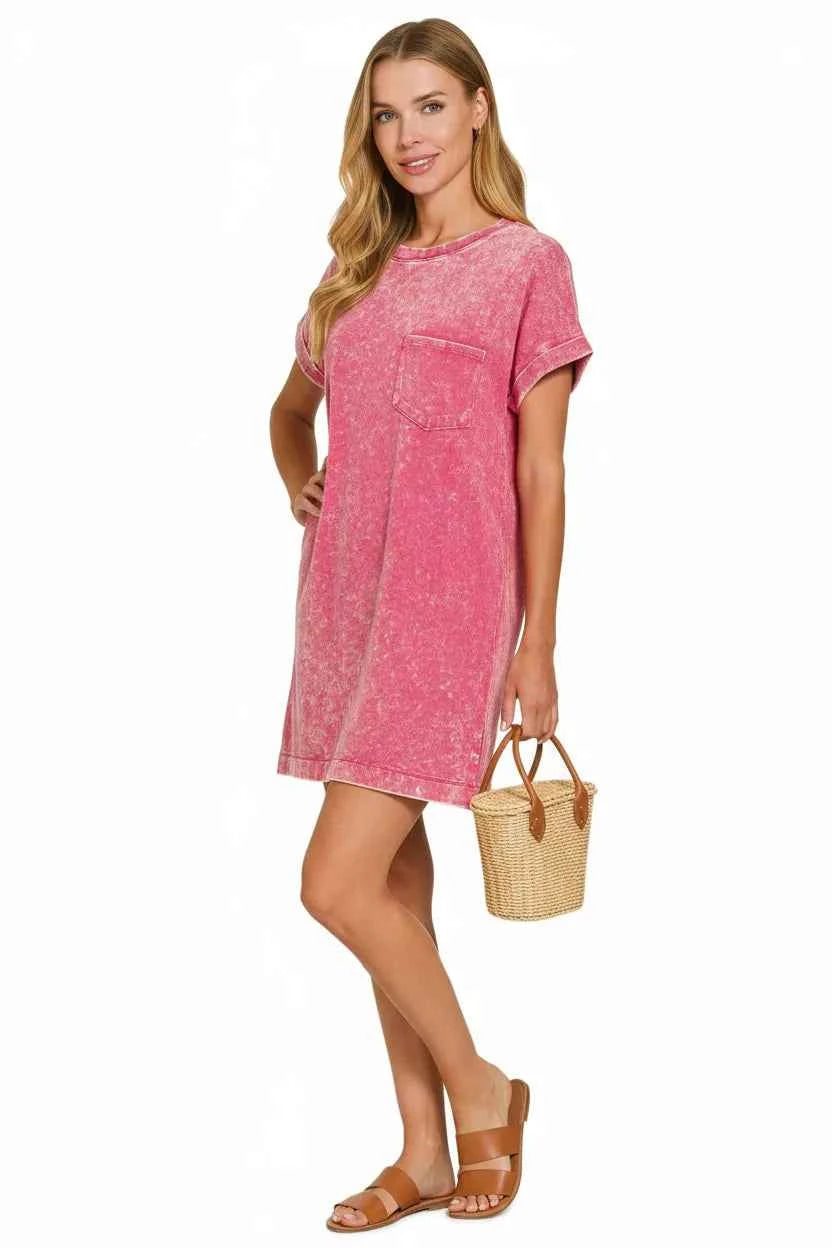 Zenana Premium Cotton Washed T-Shirt Dress e8a1a9f5-6f42-4cca-8b4d-b0a9ceb458d6-Max-Origin