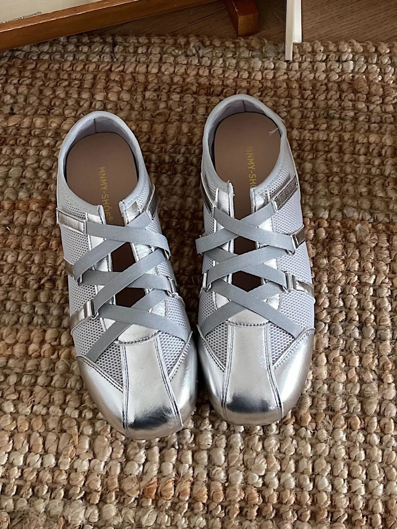 Cross-Strap Comfort Mule Loafers Silver e8a7038b80604f1da1253e487fb830e1-Max-Origin