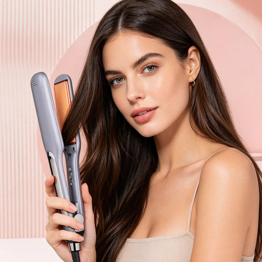 Ceramic Hair Straightener With Smart LCD Display,30s Fast Heat Up, 450F Adjustable Temperature, Ionic Frizz Control e8b5562d-5621-4f4e-95cc-864bc1f6e5c3