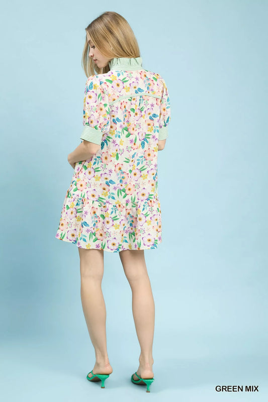 Mix Floral Ruffle Collar Tiered Babydoll Dress e8c1f8b9-d937-4dfb-bc93-047be2dce748-Max-Origin