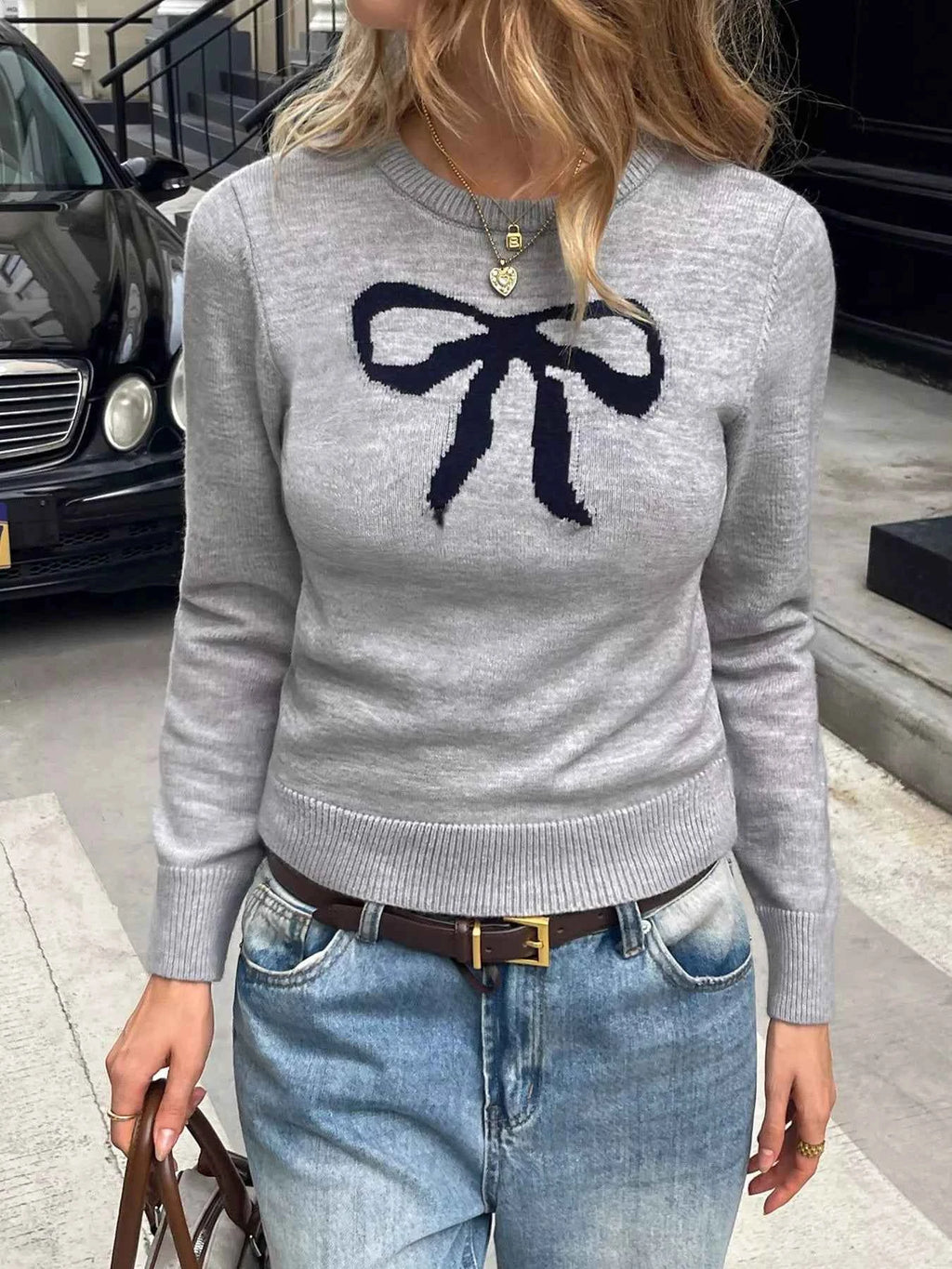Bow Round Neck Knit Top e8d7191e-5ce8-4b76-ae96-a818de32d3ae-Max-Origin