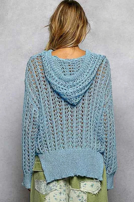 POL Openwork Round Neck High Low Knit Top e8ef846b-75ae-4b5f-a17c-b822ccab92bd-Max-Origin