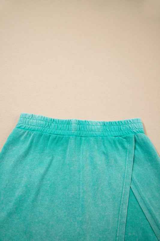Mineral Wash Tank Top and Lined Split Skirt Set e8f2d2d7-d023-4d73-9667-d1ca02b3890b