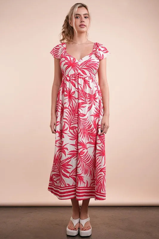 VERY J Tropical Printed Midi Summer Boho Dress e8f85f356f0343269b397d30c33675f2-Max-Origin