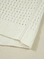 BEACH Hollow Out Knitted Lightweight Dolman Sweater e8fcb44cb42d41cb928b3250284a3cf8-Max-Origin