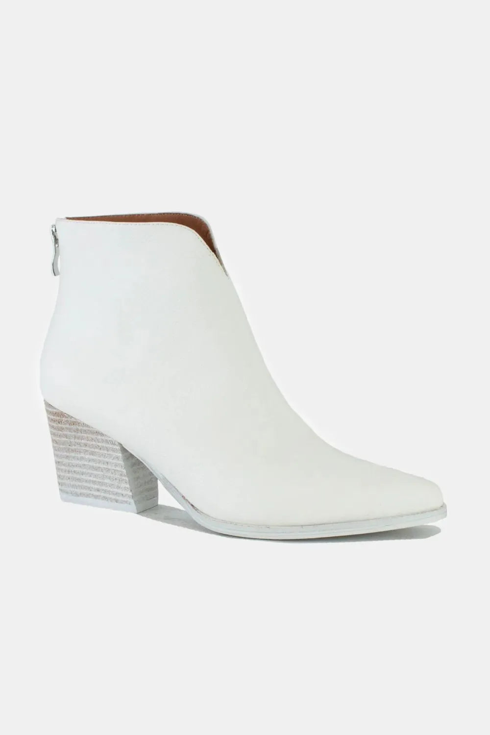 Beast Fashion PU Leather Block Heel Boots with Back Zippers e908ce0a-d16c-42ea-be77-6ef30ec2099f-Max