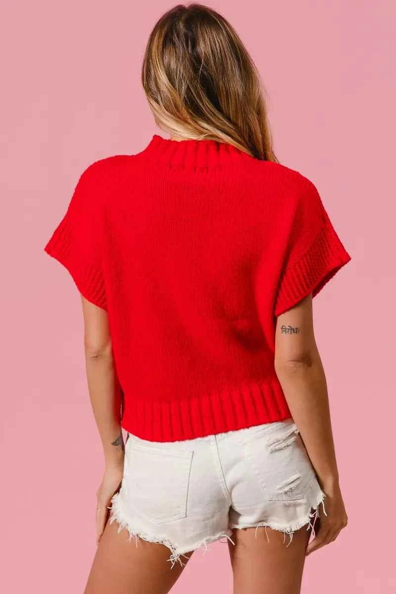 BiBi Rib Banded Heart Pattern Valentines Sweater e929652add814ac2a031dc2813cc75e3-Max-Origin
