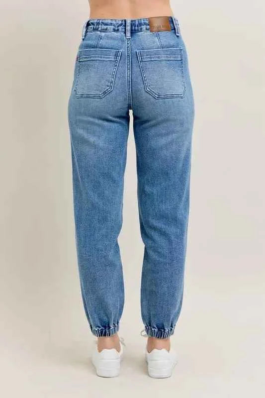 Full Size High Waist Denim Jogger Plus Size e936c99f150b4039925ba4db9ee85f45-Max-Origin