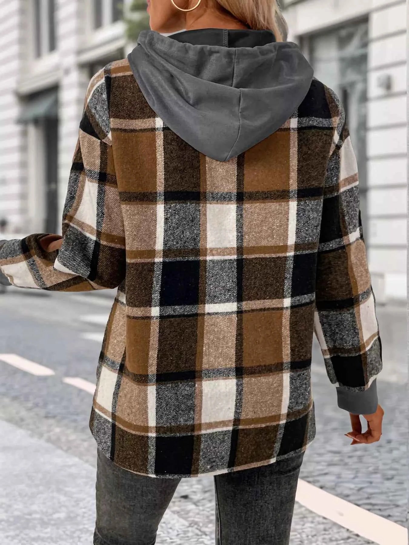Plaid Drawstring Long Sleeve Hoodie e938d096-f05b-4546-8c2a-d32c9c2c86d5-Max-Origin
