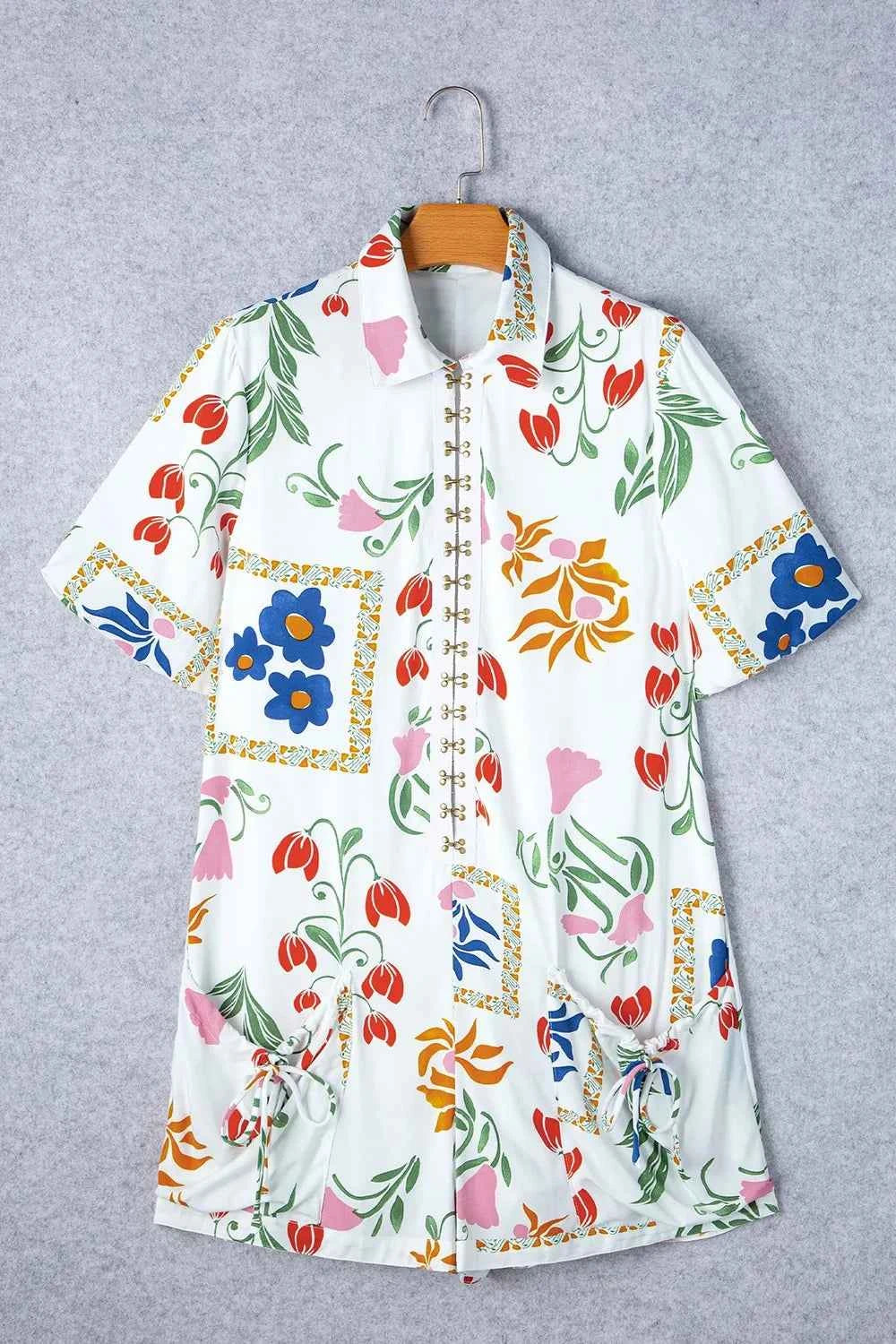 Pocketed Printed Half Sleeve Romper e93a3f2b-a7c8-4533-88d9-94ff152046ce-Max