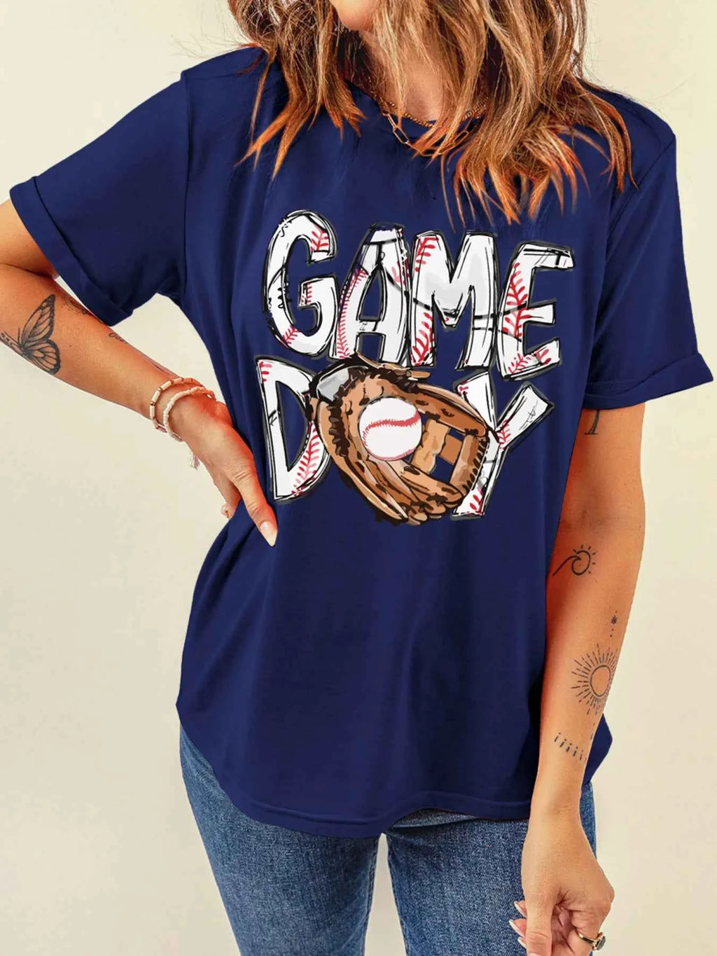 GAME DAY Graphic Short Sleeve T Shirt e951be708b2443a88f5e86c66d1d862a-Max-Origin