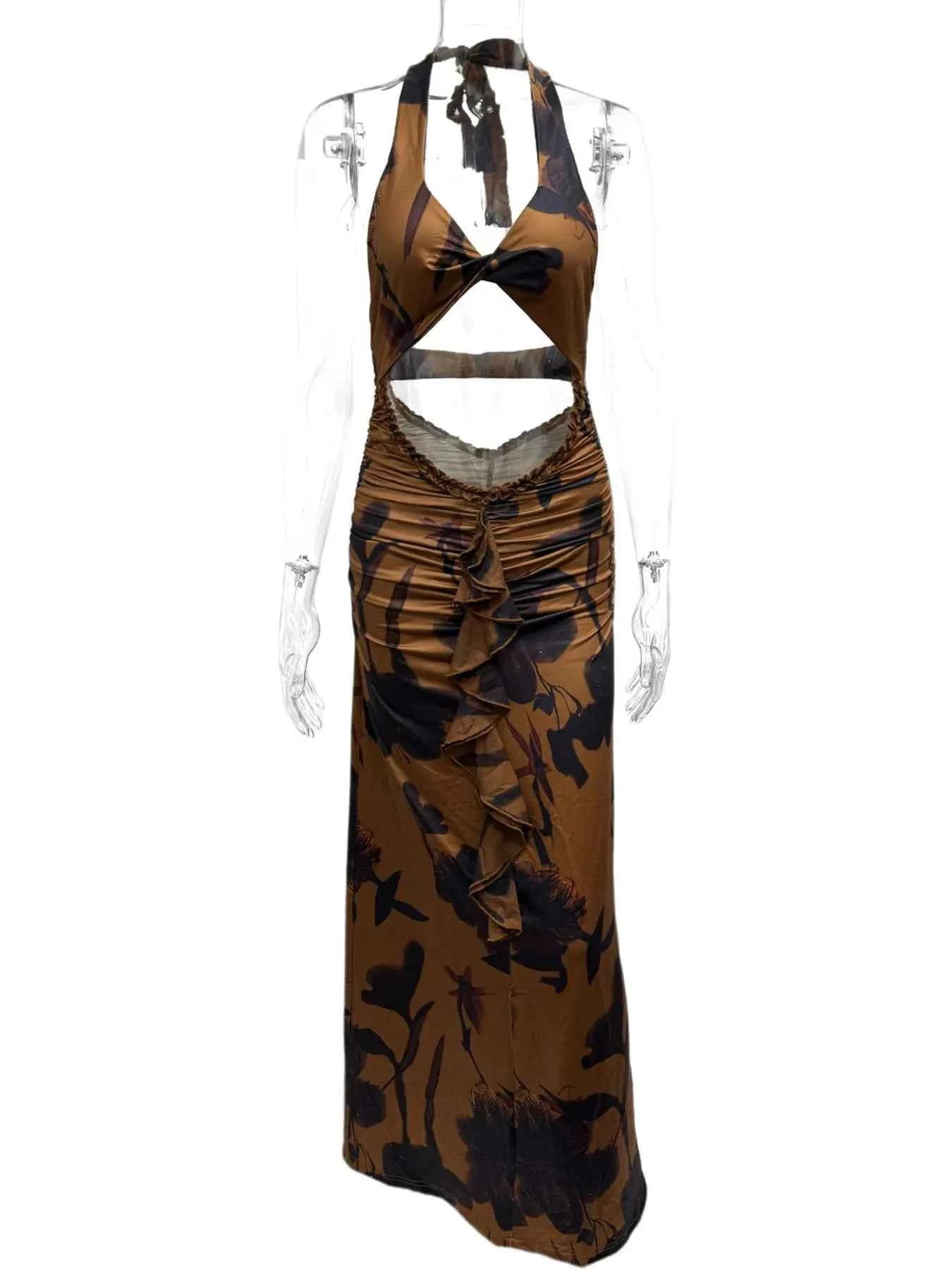Cutout Printed Halter Neck Maxi Dress e9548b6d-36fb-4a41-b3a5-2751ee567655-Max-Origin