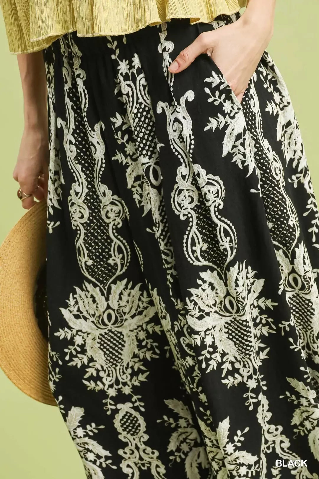 Umgee Border Print Wide Leg Pants e985b7c8-af23-48ca-8e84-90e287c45929-Max-Origin