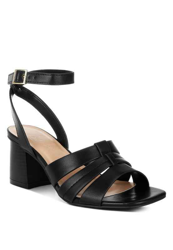 Signora Pin Buckle Ankle Strap Sandals e98749a8-1934-447a-a60d-870e2e98e96f