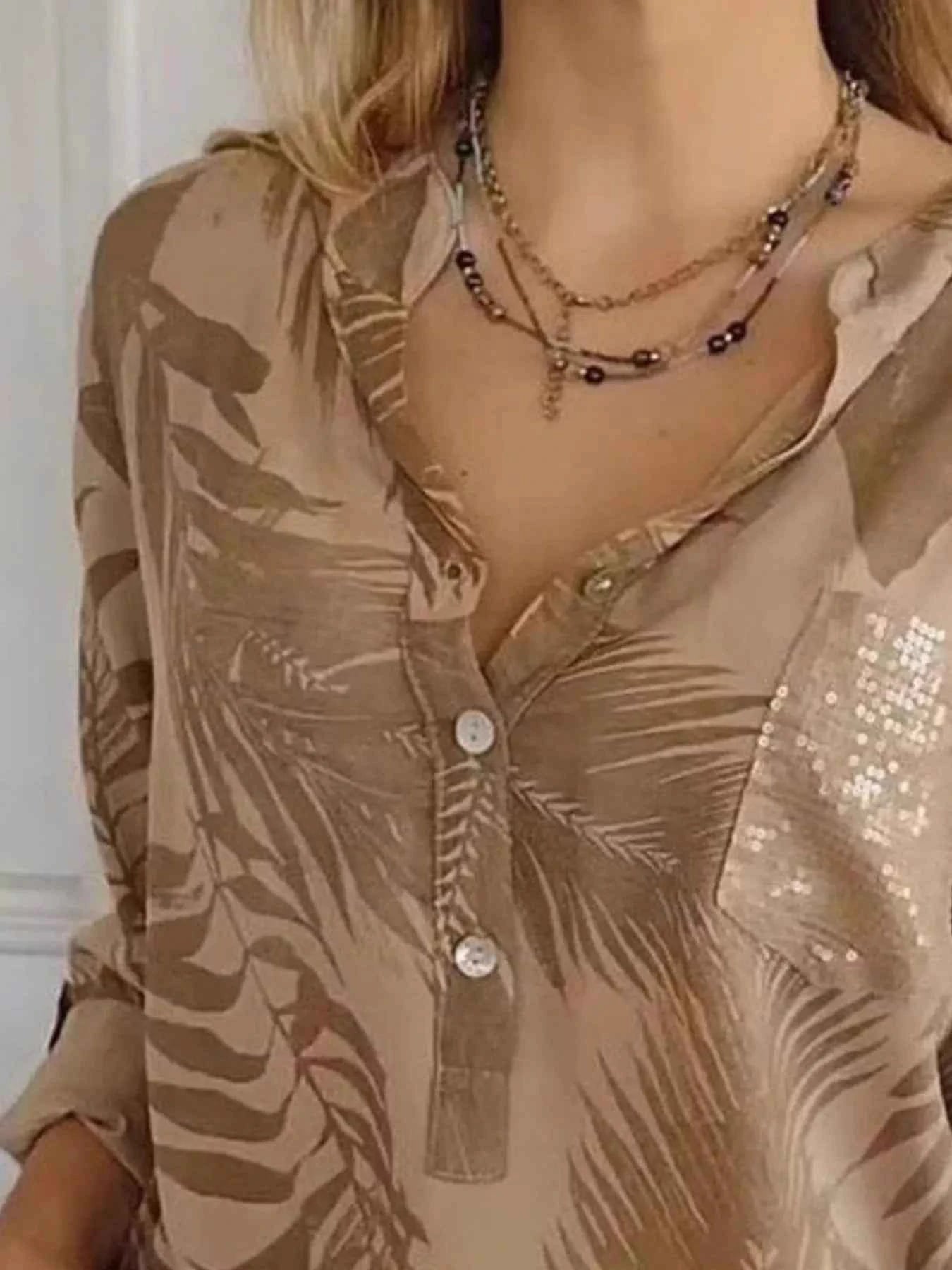Full Size Printed Button Detail Long Sleeve Blouse Plus Size e9a8bdc2-45fa-45f8-b0f3-ec2070870028-Max-Origin