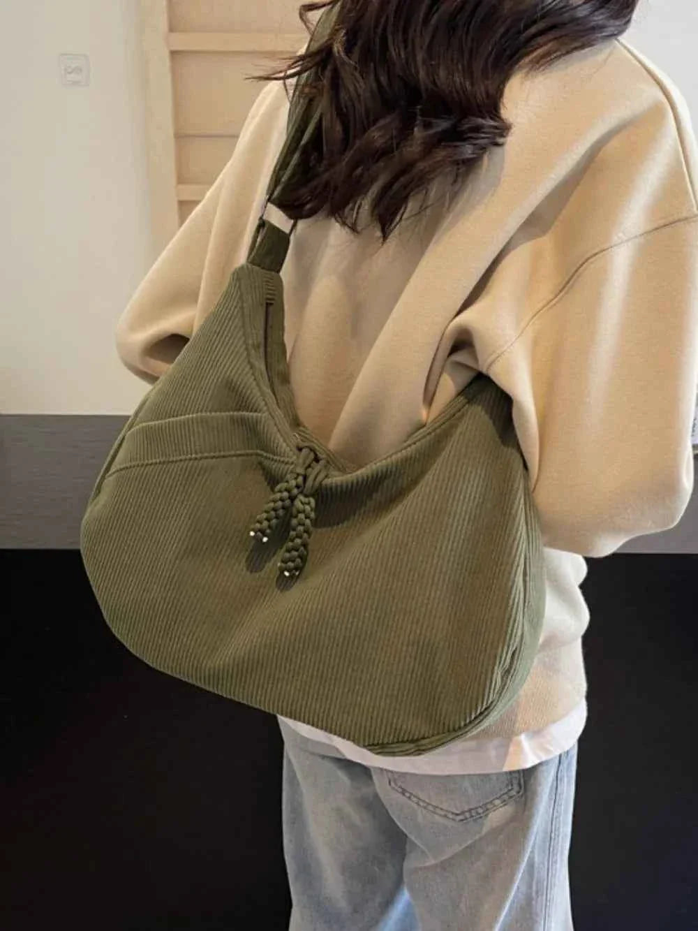 Ribbed Adjustable Strap Shoulder Bag e9ce8a64-7715-40f5-925e-9de4d747ce2b-Max