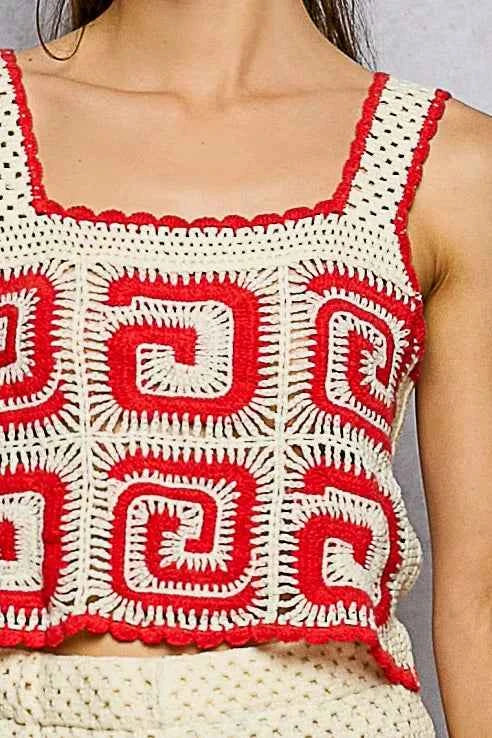 Handmade Crochet Cropped Tank with Granny Square Pattern e9d15362-e2fb-4535-9b81-f487b522c2f7-Max-Origin