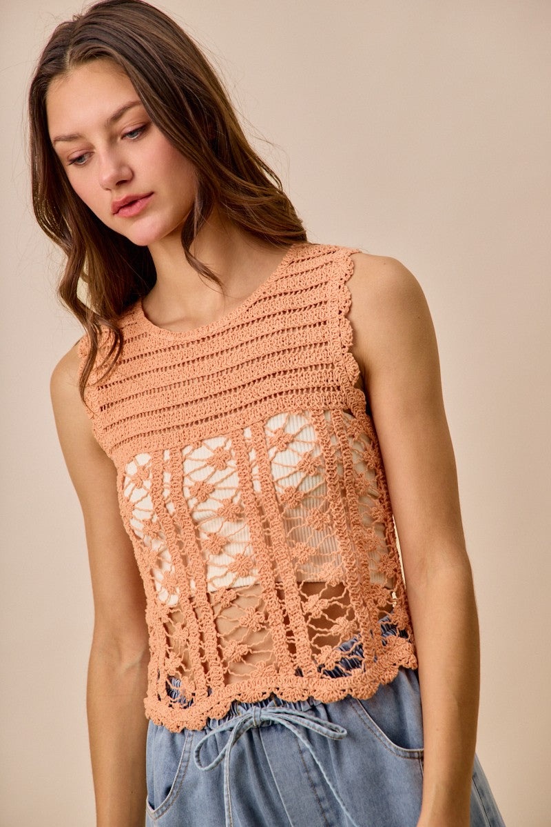 SO ME Crochet Knitted Lace Sweater Tank Top e9dd7c3ee7404fdbb62933fff1b391bd-Max