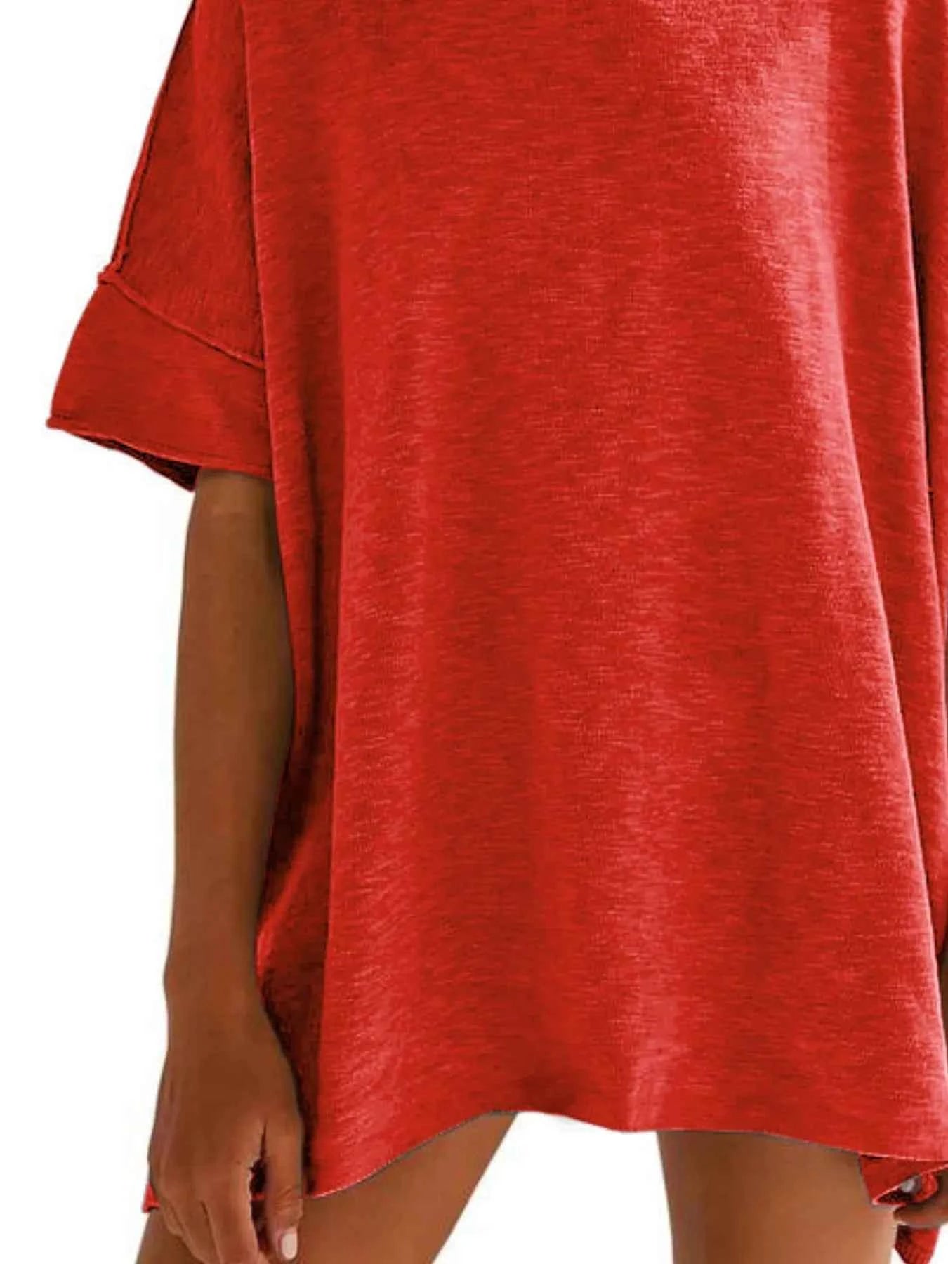 Oversized Round Neck Drop-Shoulder T-Shirt e9f4050c-3f78-48fe-a50f-02ada07022a1-Max-Origin