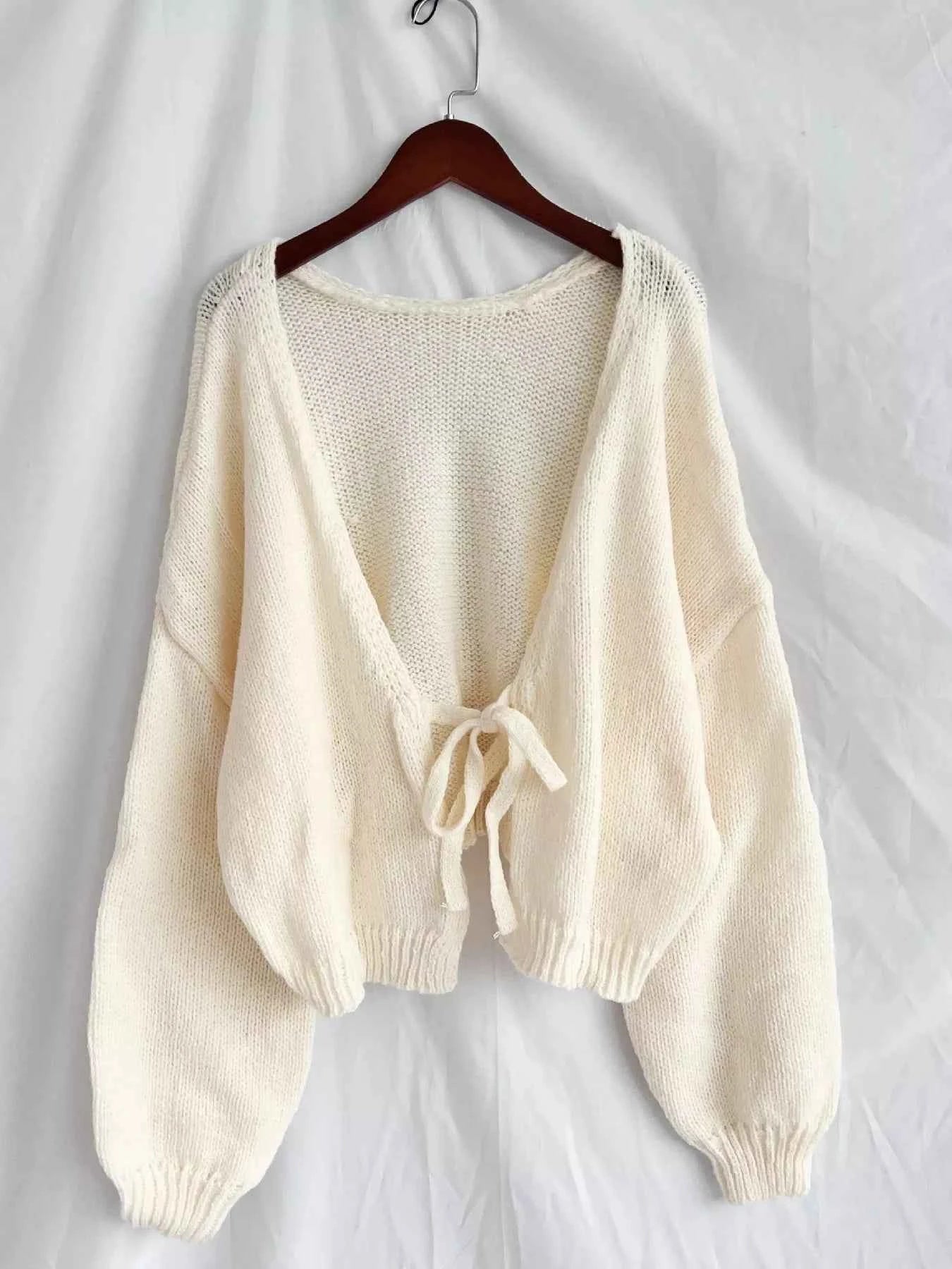 Chunky Knit Tie-Front Cardigan e9fd916e39294f5fb18e2774133353b7-Max-Origin