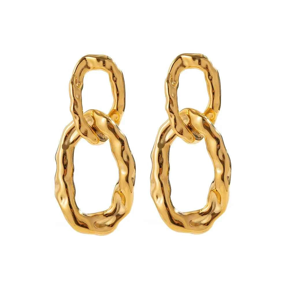18K Gold-Plated Stainless Steel Drop Earrings ea370530-0f6d-4e07-8f51-bb0ed1d0d042-Max-Origin
