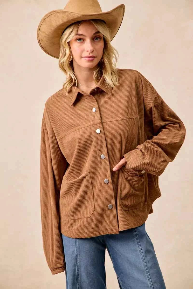 Corduroy Relaxed Fit Shacket with Back Pleat ea55c6794bf344729376b533c698a941-Max-Origin