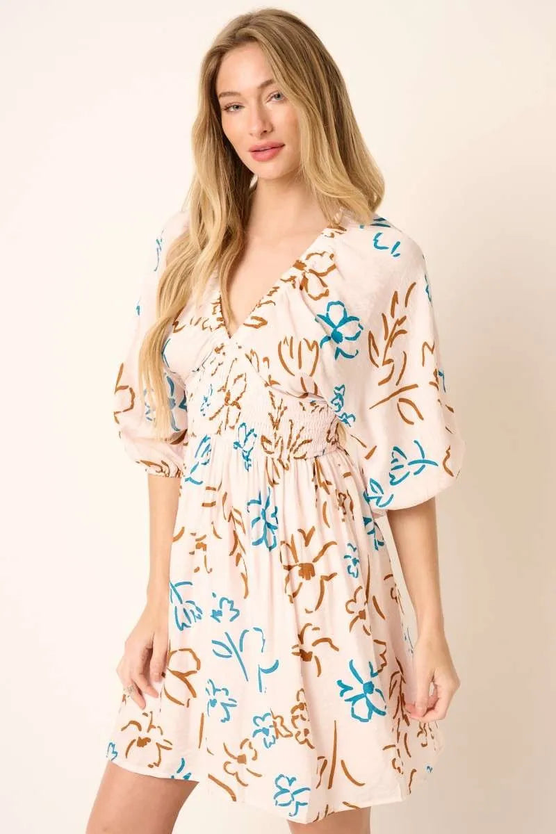 Mittoshop Flower Print Mocked Waist Mini Dress ea7f8925e9b74642b21bb61a43574b93-Max-Origin