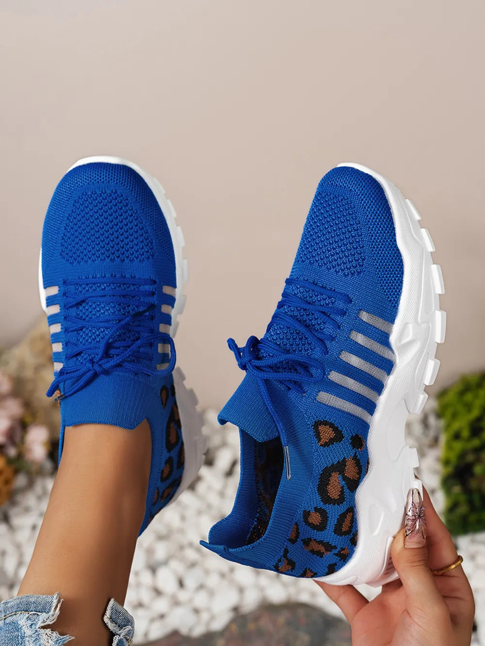Cutout Leopard Lace Up Mesh Athletic ea8676b3-4170-4edd-8e89-f2e13959de24-Max