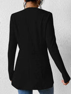 One Button Long Sleeve Blazer eaa7479bac38450b9c7901b1f92f2410-Max-Origin
