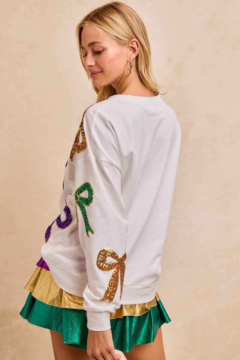 BiBi Mardi Gras Sequin Bow Top eaac6d4fc8d7403bb60dc8da73494a79-Max