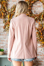 First Love Full Size Single-Breasted Flap Pocket Corduroy Blazer eabe1a27-ea44-4ef3-a289-5565b9474143-Max
