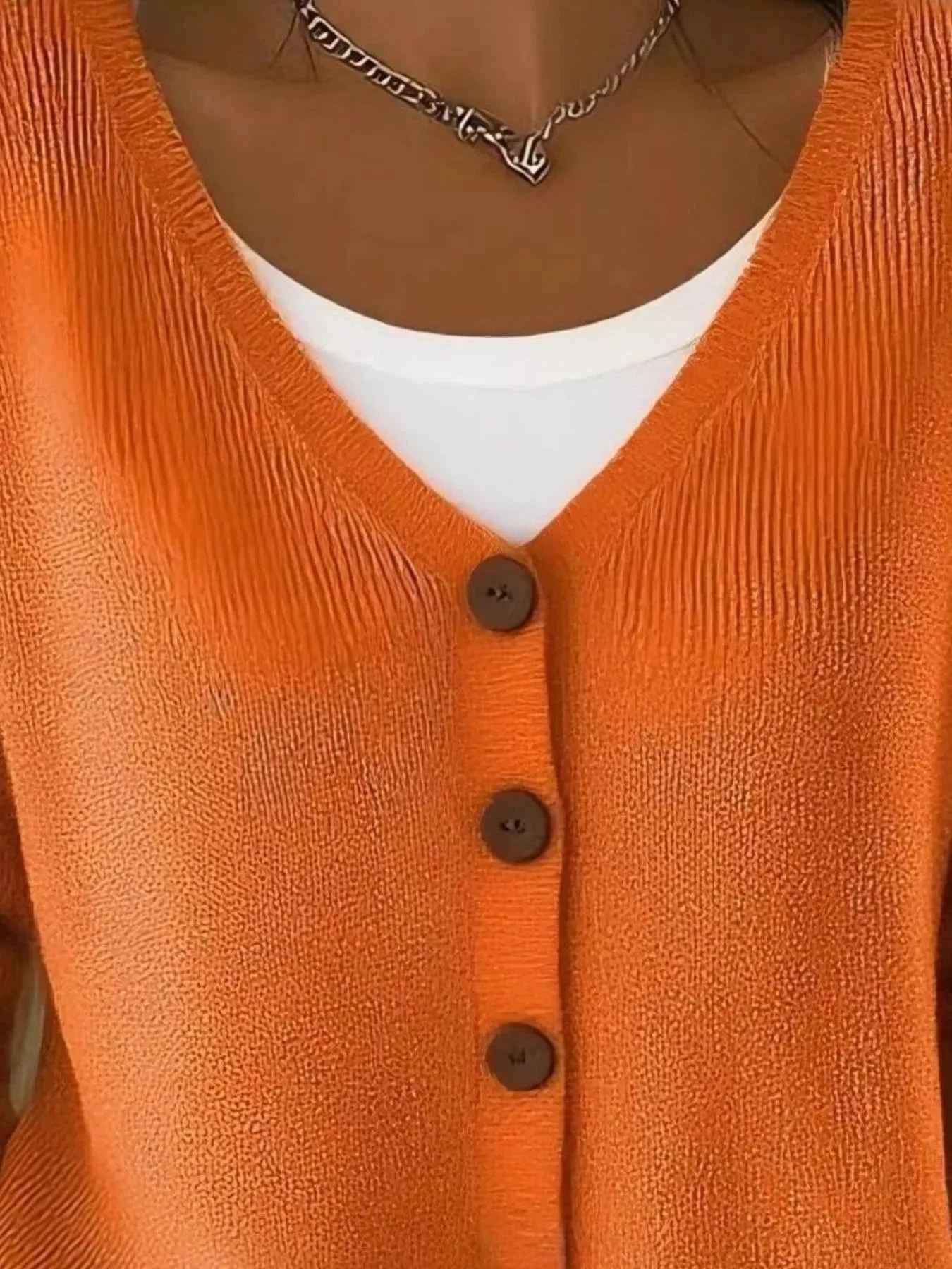 Full Size Button-Front V-Neck Cardigan Plus Size eaf75f9c-2eec-49f8-b6f0-491f21273c73-Max-Origin