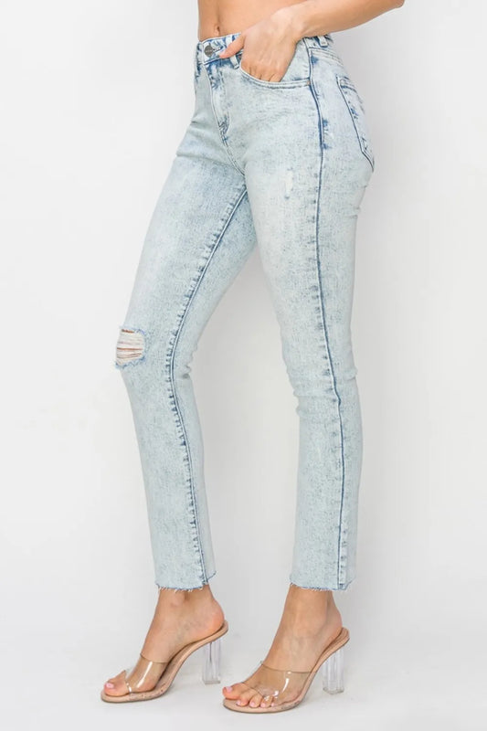 Full Size High Rise Distressed Skinny Jeans eb055aa2-05b2-4a92-bb22-dbbc687f675a-Max